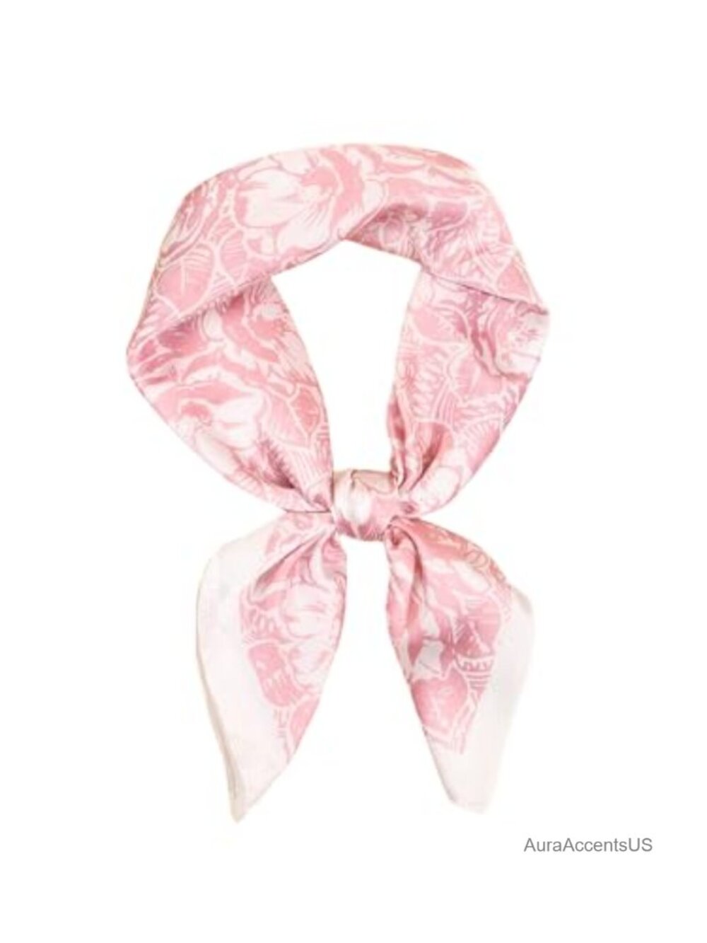 Vintage Square Satin Headscarf for Women - Soft Lightweight Hair Bandana